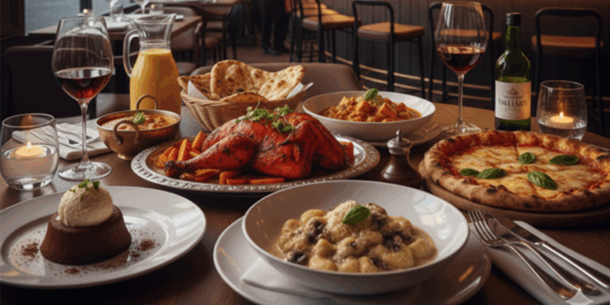 the Indian Zaika Restaurant